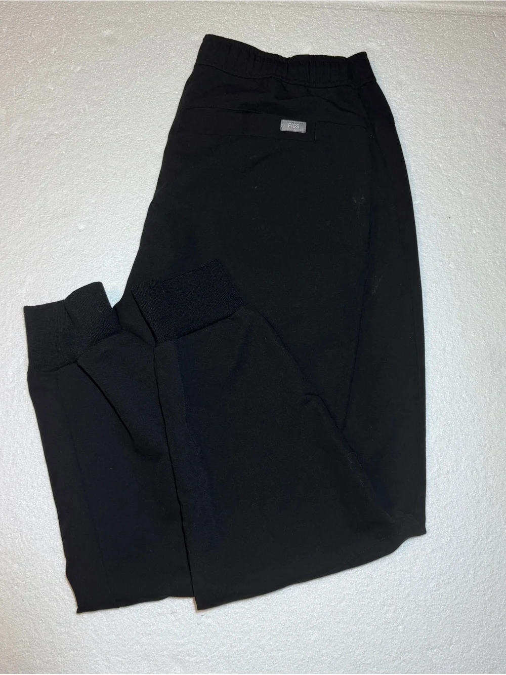 Figs Black Men's Technical Collection Jogger with Gray Drawstring L
